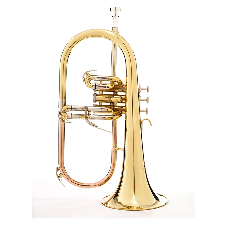 

Hot-selling High-quality Yellow Brass Body Flugel Horn Suitable For Beginners