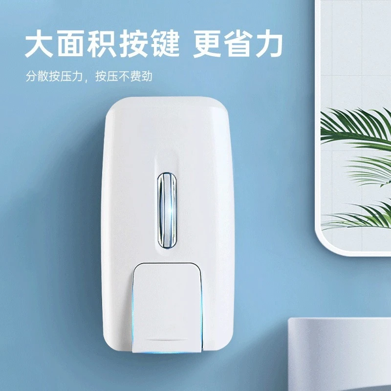 Soap dispenser, wall-mounted no-drilling, shampoo and body wash refill bottle, hand soap press dispenser box