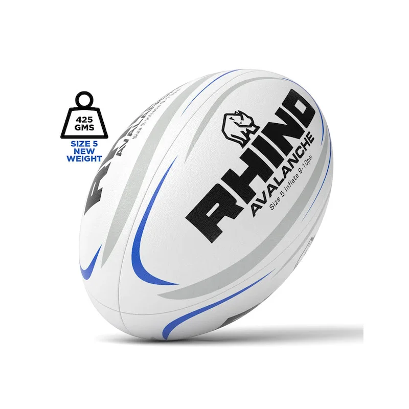 Rugby Ball Rhino Avalanche Official Size & Weight Rugby Ball - Superior Grip for Clubs, Schools & Professional Teams