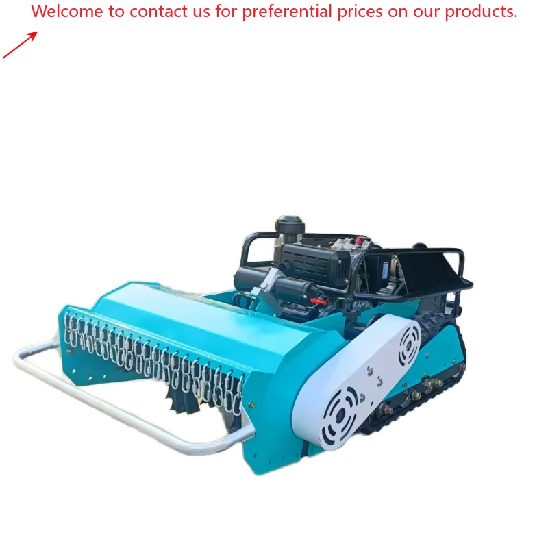 

WIGON CE Grass Cutting Machine Agriculture Rubber Tracks Remote Control Robot Lawn Mower