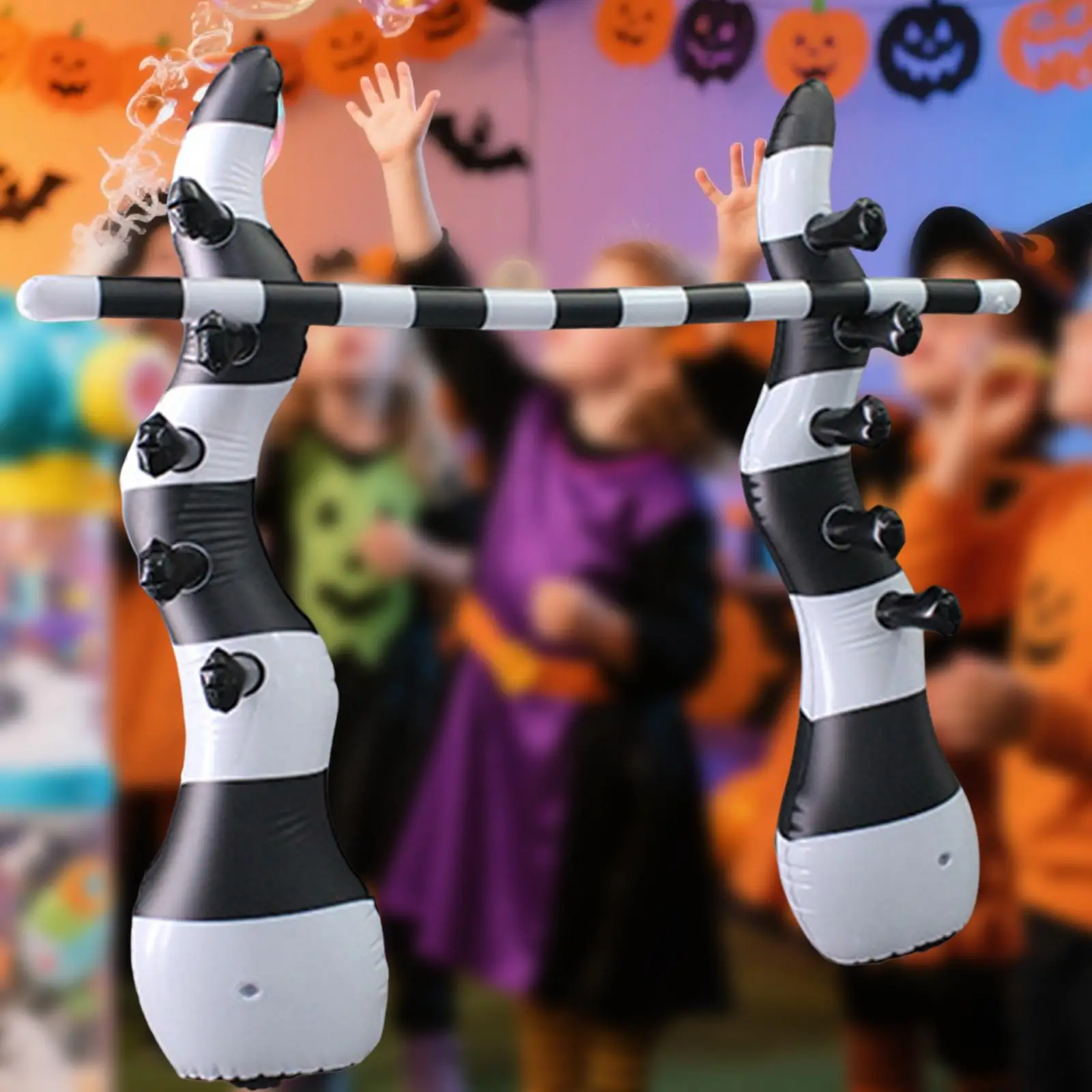 Inflatable Limbo Game Festival Bithday Carnival Indoor Outdoor Backyard Vacations Beach Sports Toy High Jump Pole Party Game