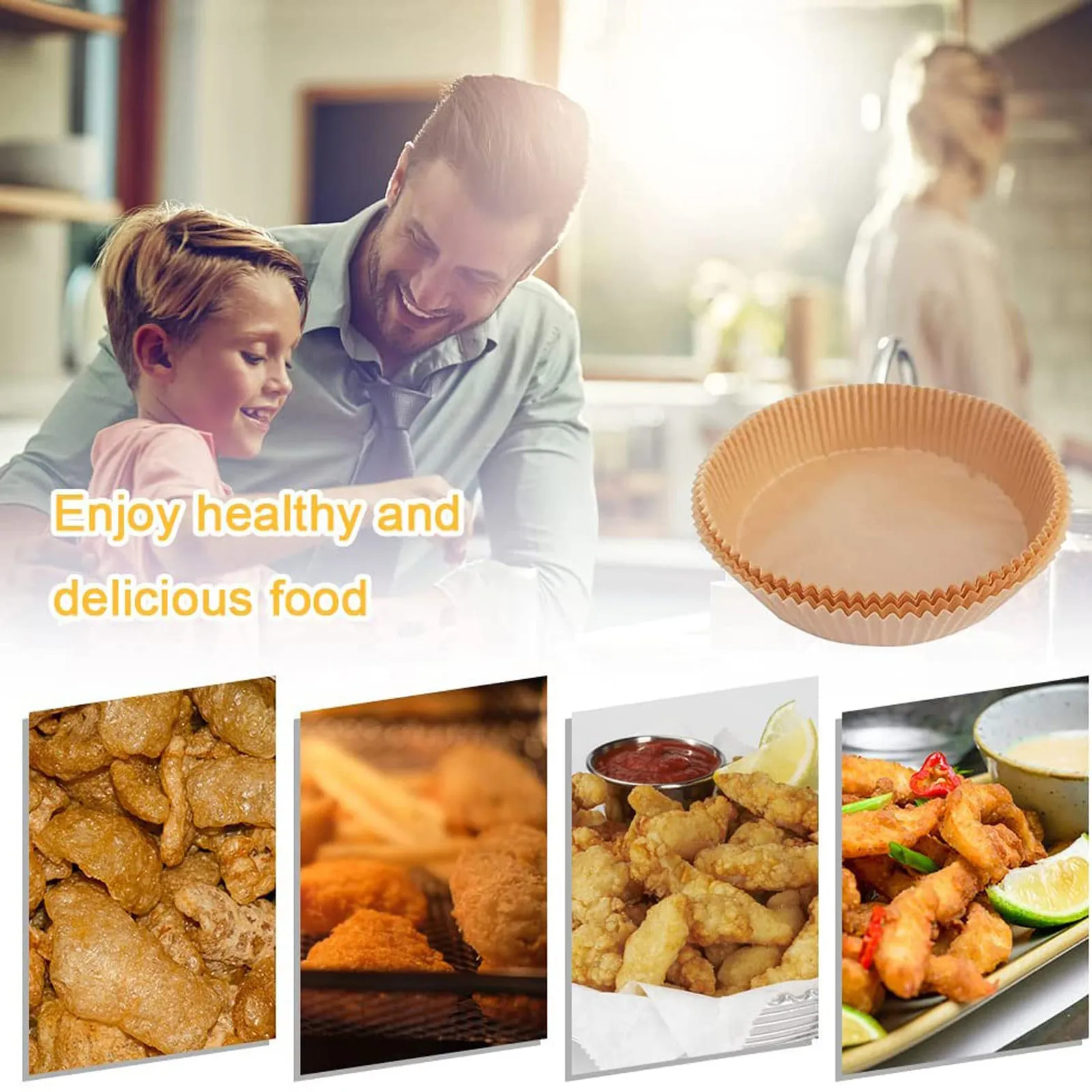 10pc ナチュラルエアフライヤーライナー 使い捨てノンステ - Kitchen Grade Baking Sheet のレビューと価格