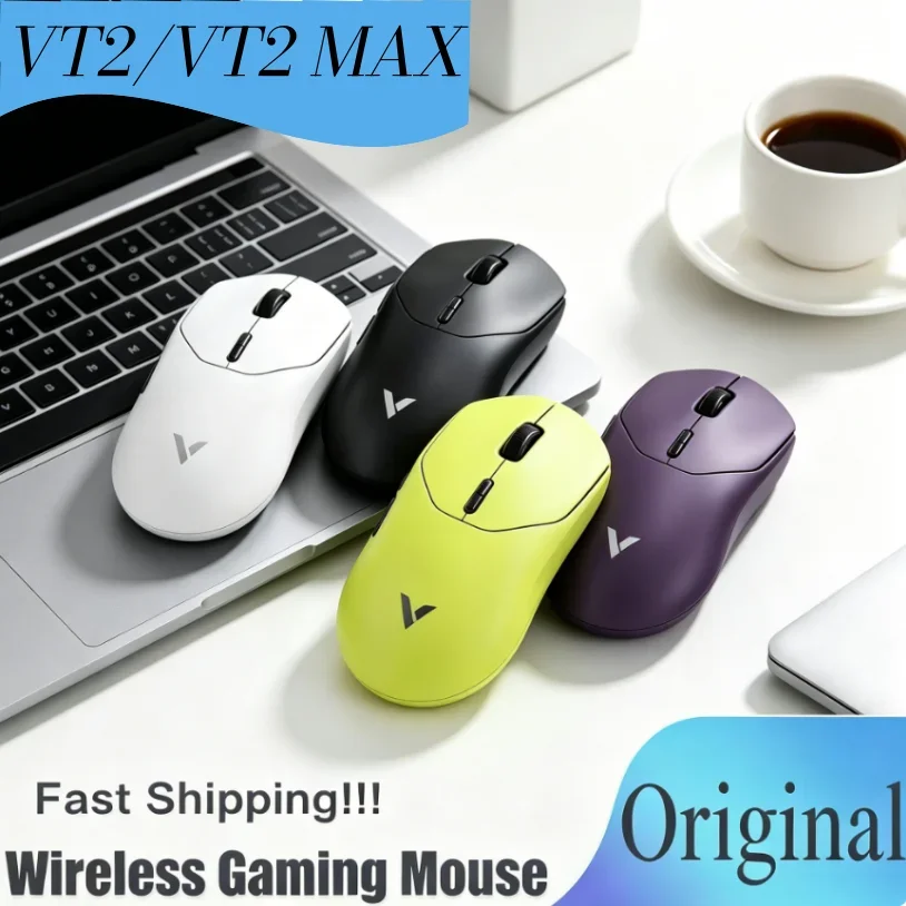 

High Performance Rapoo VT2 MAX Wireless E-sports Mouse 8K Polling Rate Optical Sensor Ergonomic 53g Lightweight PC Latop