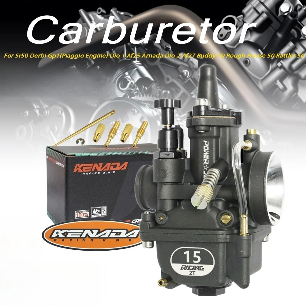 Image of KENADA RACING Vergaser Mini PWK 15-23mm für 50-125cc 2/4T Tuono SR AMICO SCARABEO SONIC CHRONO EIKON K2 QUADRA 50 Motorrad