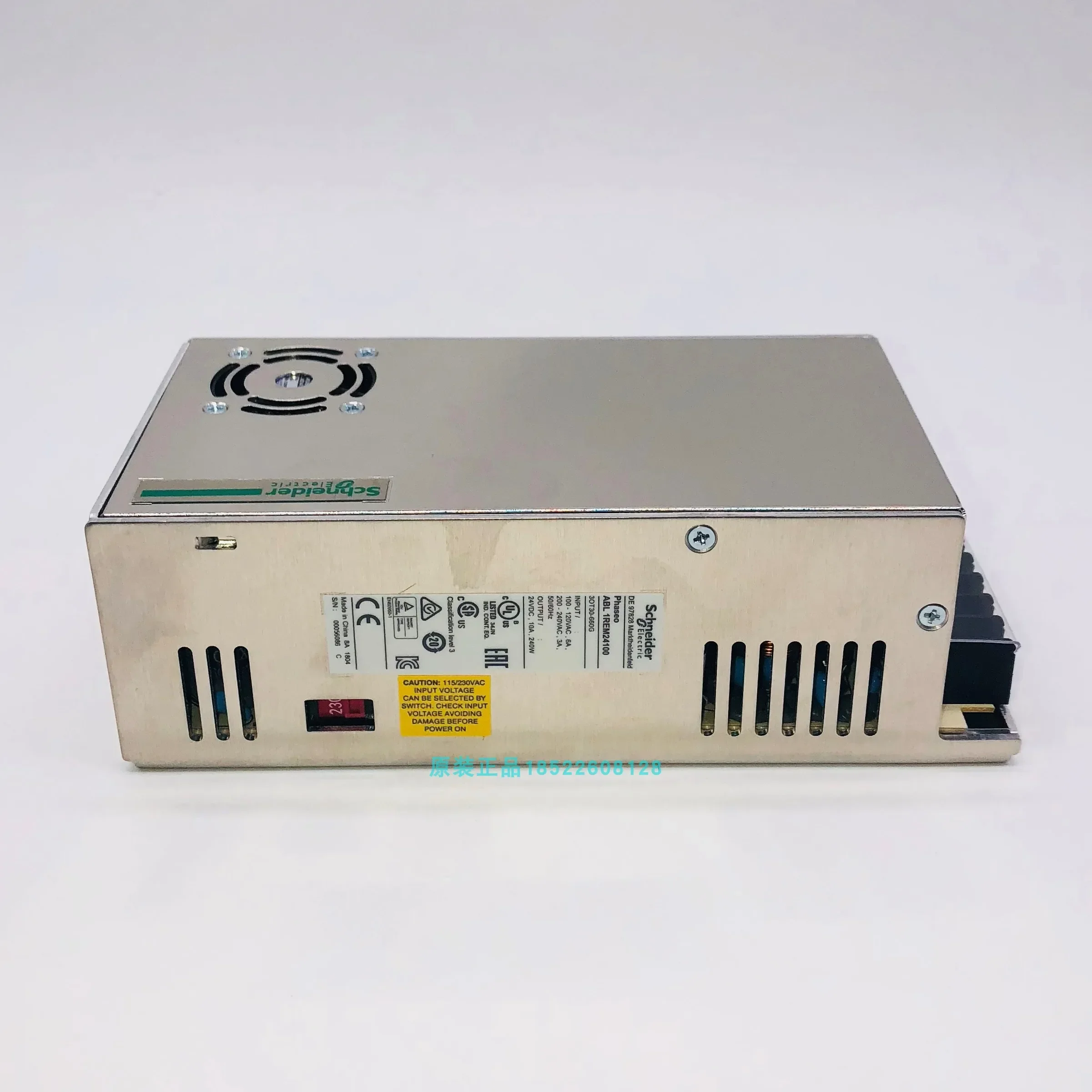 ABL1REM24100 Original Authentic Single Phase Switching Power Supply, 24VDC, Fiberglass, 240w