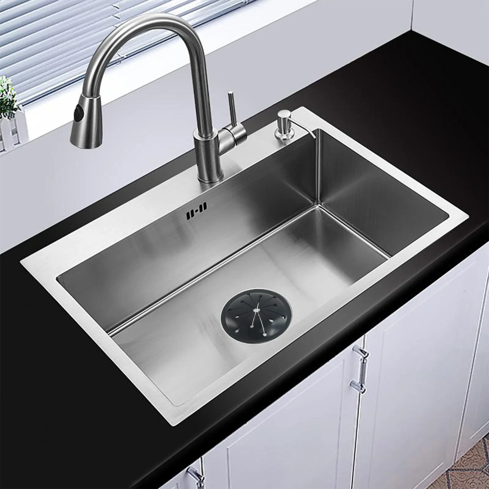 Black Food Waste Processor Splash Proof Ring Sealing Plug Kitchen Waste Shredder Supplies Replacement For Sink Waste Treatment