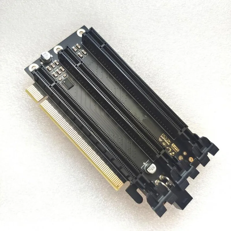 PCIE split card x16 to x8x4x4 horizontal adapter card expansion card one point three ITX three slots extended split