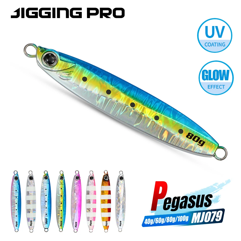 

JIGGINGPRO Coltsniper Metal Jig 35g 45g 60g 80g 100g Long Casting Slow Jigging Lure Saltwater Fishing Lures