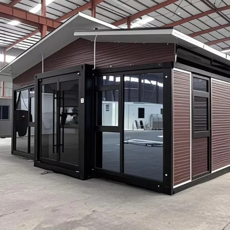 Ready Made Container House with Modern Mobile Home 40ft 3 Bedrooms Prefab Expandable Villa Garden Design Hot Sale