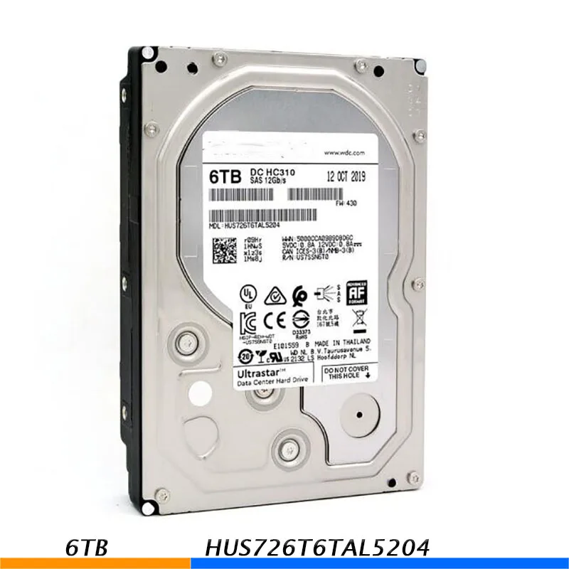 Per WD HC310 muslim6 T 3.5 "7.2K SAS 12GB Enterprise Hard Disk