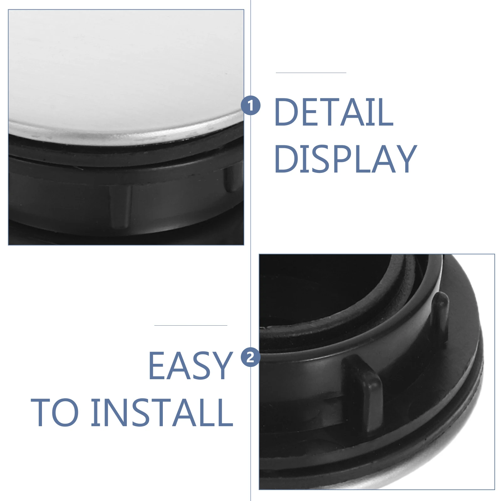 2 Pcs Sink Hole Cover Kitchen Spray Bathroom Faucet Cap Installation Parts Overflow