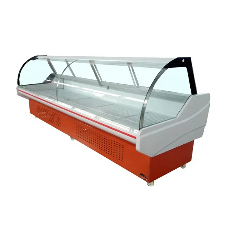 Efficient Display Refrigerator Cold Showcase Commercial Meat Display Freezer Cabinet for Butcher Shop