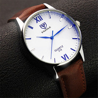 YAZOLE Watch Men 2022 Top Brand Quartz Watches Male Sport Waterproof Wristwatch Clock Leather Strap Orologio uomo montre homme