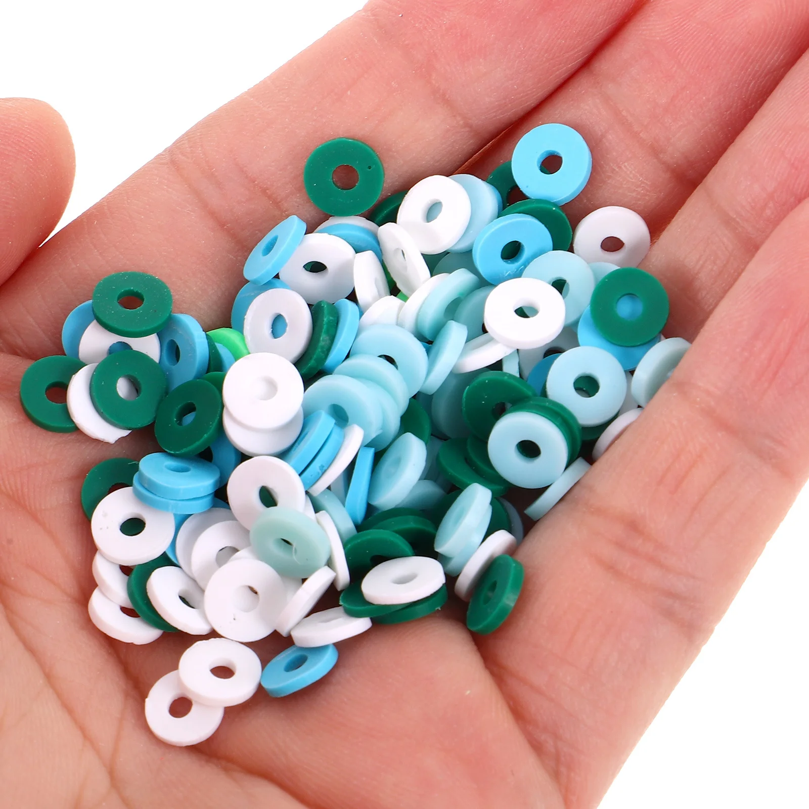 

2 Boxes Soft Clay Polymer Beads DIY Bracelet Making Supplies Metal Spacer Beads Jewelry Accessories Loose Jewelry Accessories