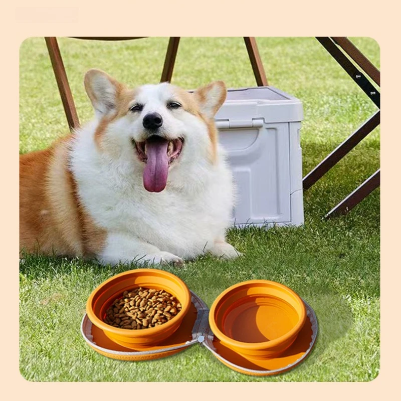 Portable Collapsible Silicone Pet Water Bowl for Cats Dogs Outdoor Travel Hiking Camping Feeding Lightweight Durable Best Seller