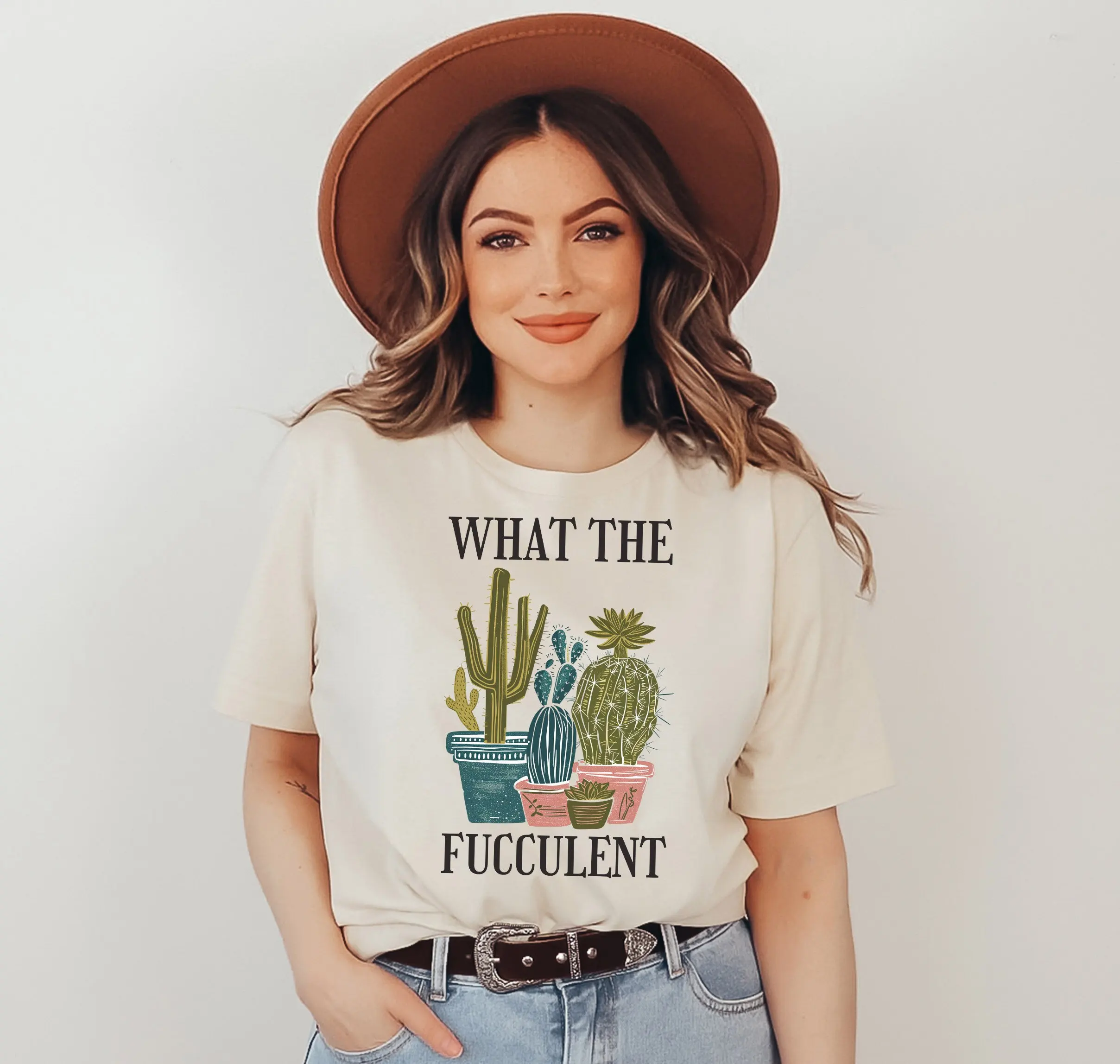 What the FucculenT T Shirt Gardening SucculenT Plants Funny Cactus