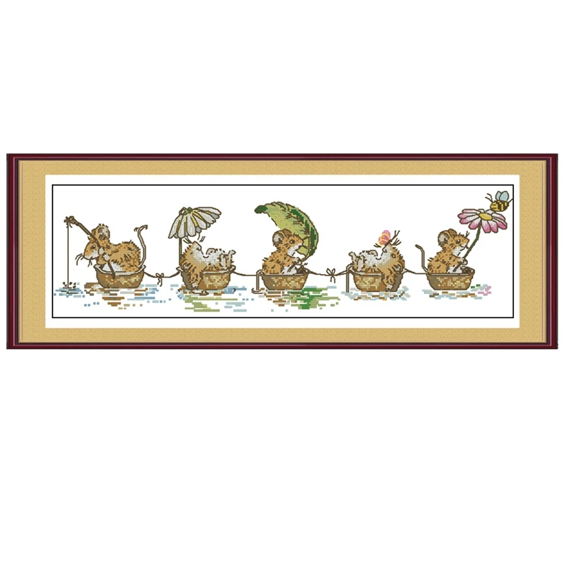 

The cross-stitch kit DIY embroidery toolkit is available as an option. The hand-printed cross-stitch kit features saga five cart