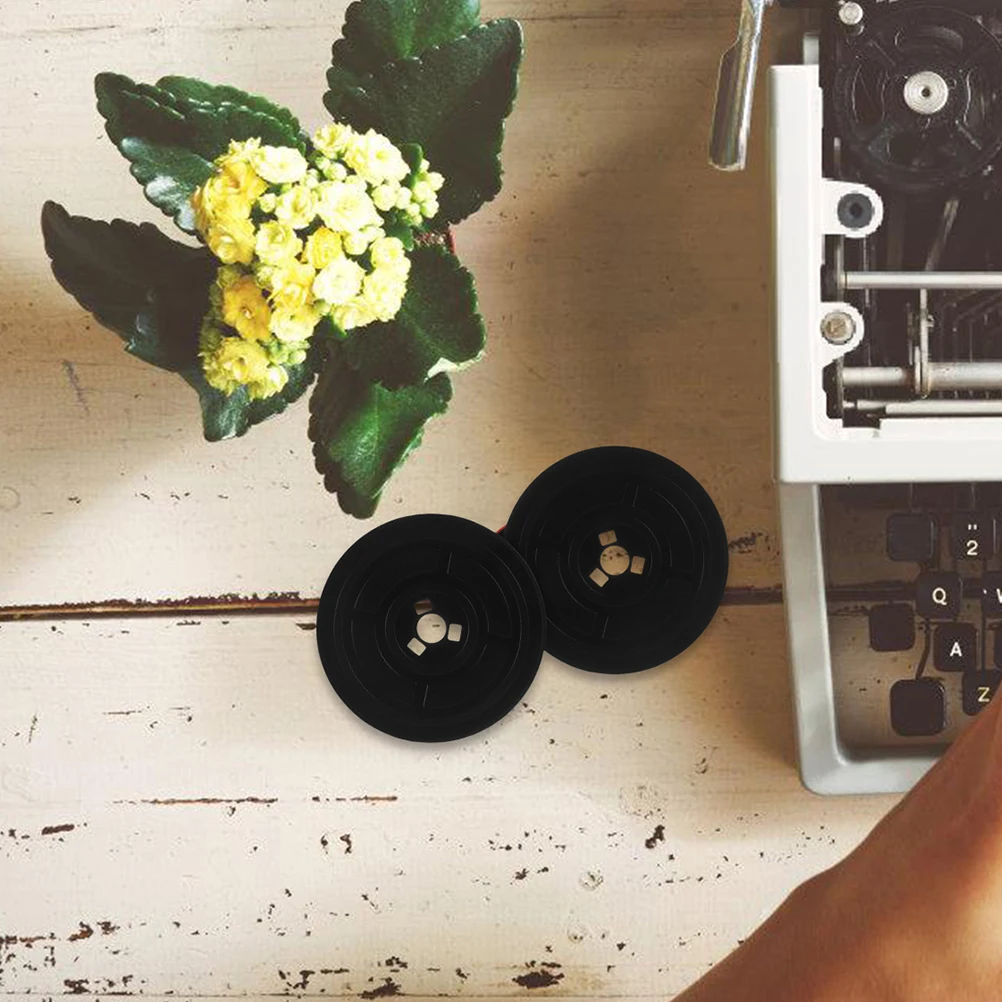 

2pcs Vintage Typewriter Ribbon Classic Mechanical Design Comfortable Tactile Feeling High Sensitivity Universal Type