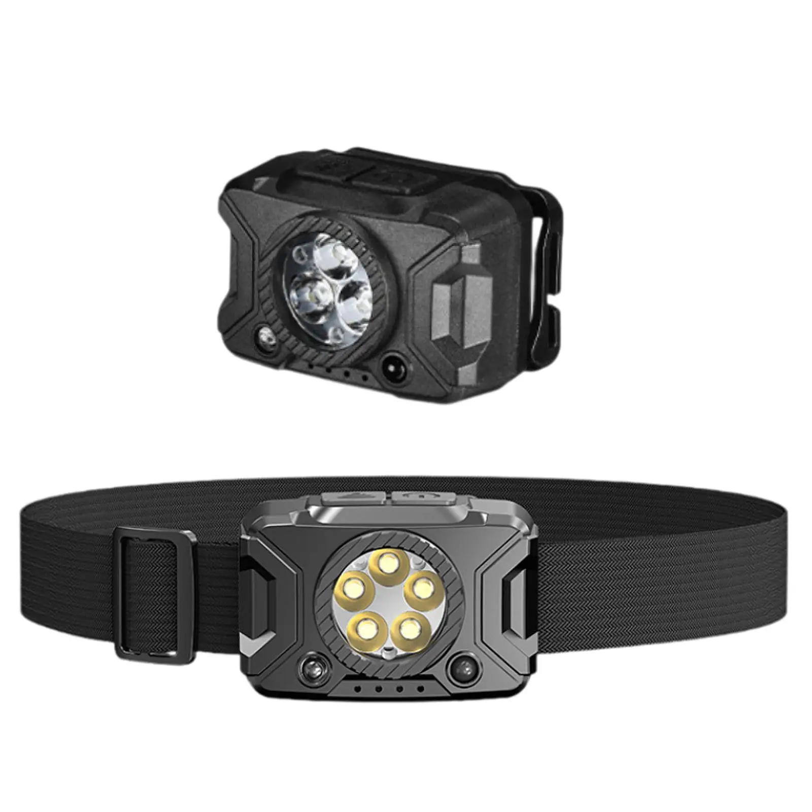 Headlamp Rechargeable Accessories Gear Headlight for Camping Fishing Hiking