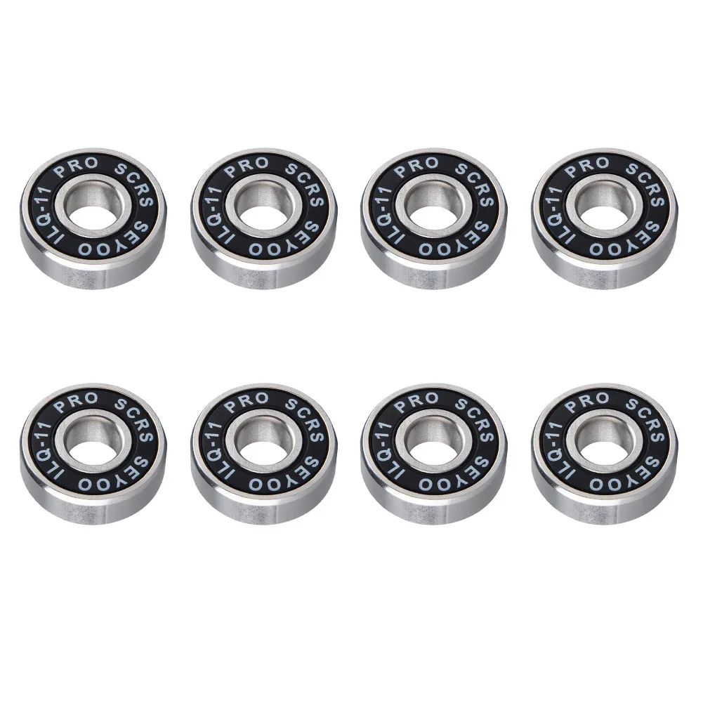 

8-Piece ABEC-9 Roller Skate Bearings 608RS ILQ-11 for Skateboard Inline Skates Quad Skates and 608-Sized Wheel Hub Replacements