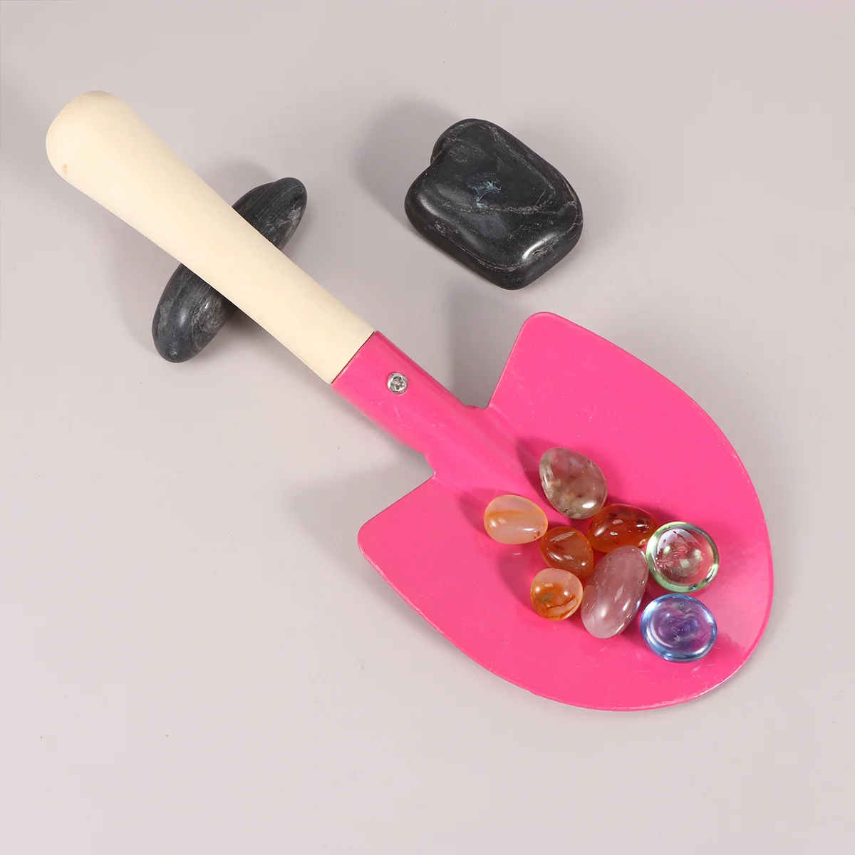 

3Pcs Pink Mini Gardening Tools for Kids Shovel Rake Set Bonsai Flowerpot Planting Durable Practical Educational