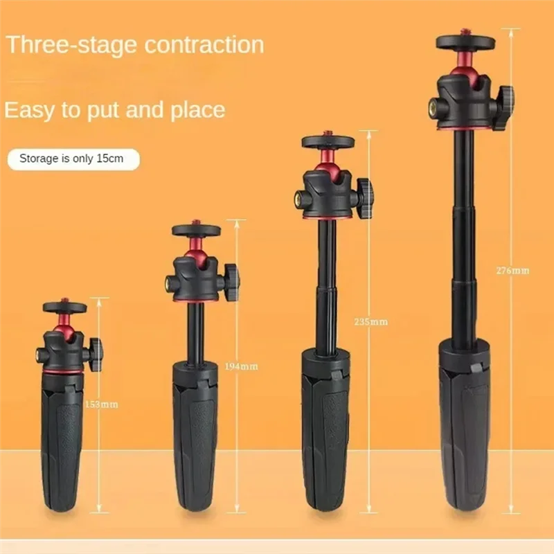 SQPP-Mini trípode de escritorio soporte de fotografía portátil con cabeza de bola Flexible montaje de tornillo de 1/4 pulgadas para Gopro Pocket 3