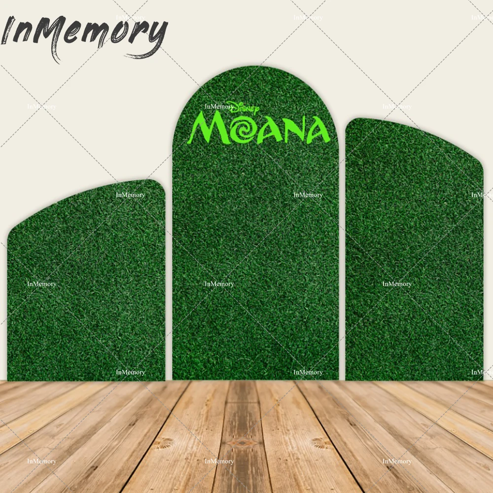 Green Grass Arch Chiara Backdrop Cover Baby Shower Moana Birthday Background Photography Wall Party Decoration Banner