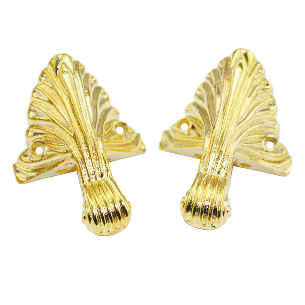 Pernas de suporte de substituição para móveis, 8 peças, liga de zinco, ferro, sofá, cadeira, cama, acessórios de móveis, dourado