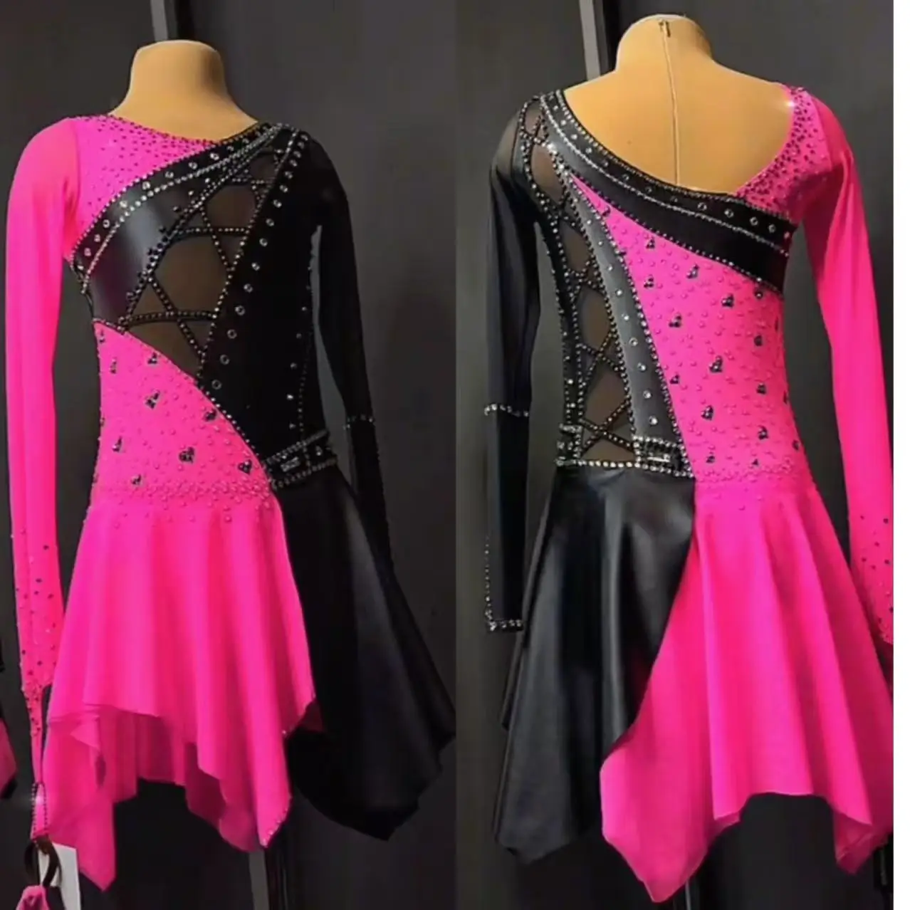 

Figure skating performance costume skating suit