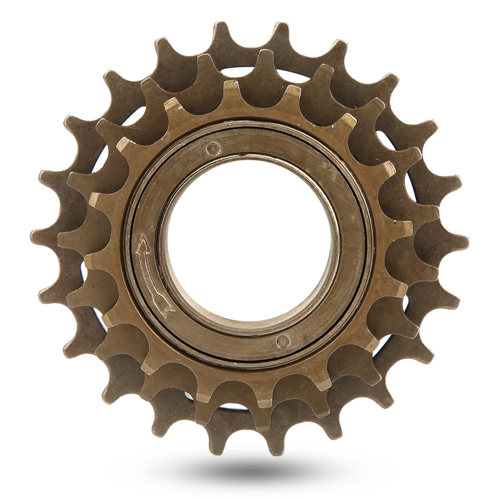 Bicycle Flywheel, 16/19/22T High-Strength Metal 3-Speed Flywheel for Mountain and Road Bikes - Versatile 16/19/22T Gears