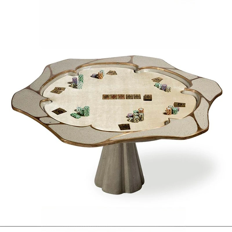 

Luxury Texas Solid Wood Poker Table Designer Club Club Entertainment Chess and Card Table