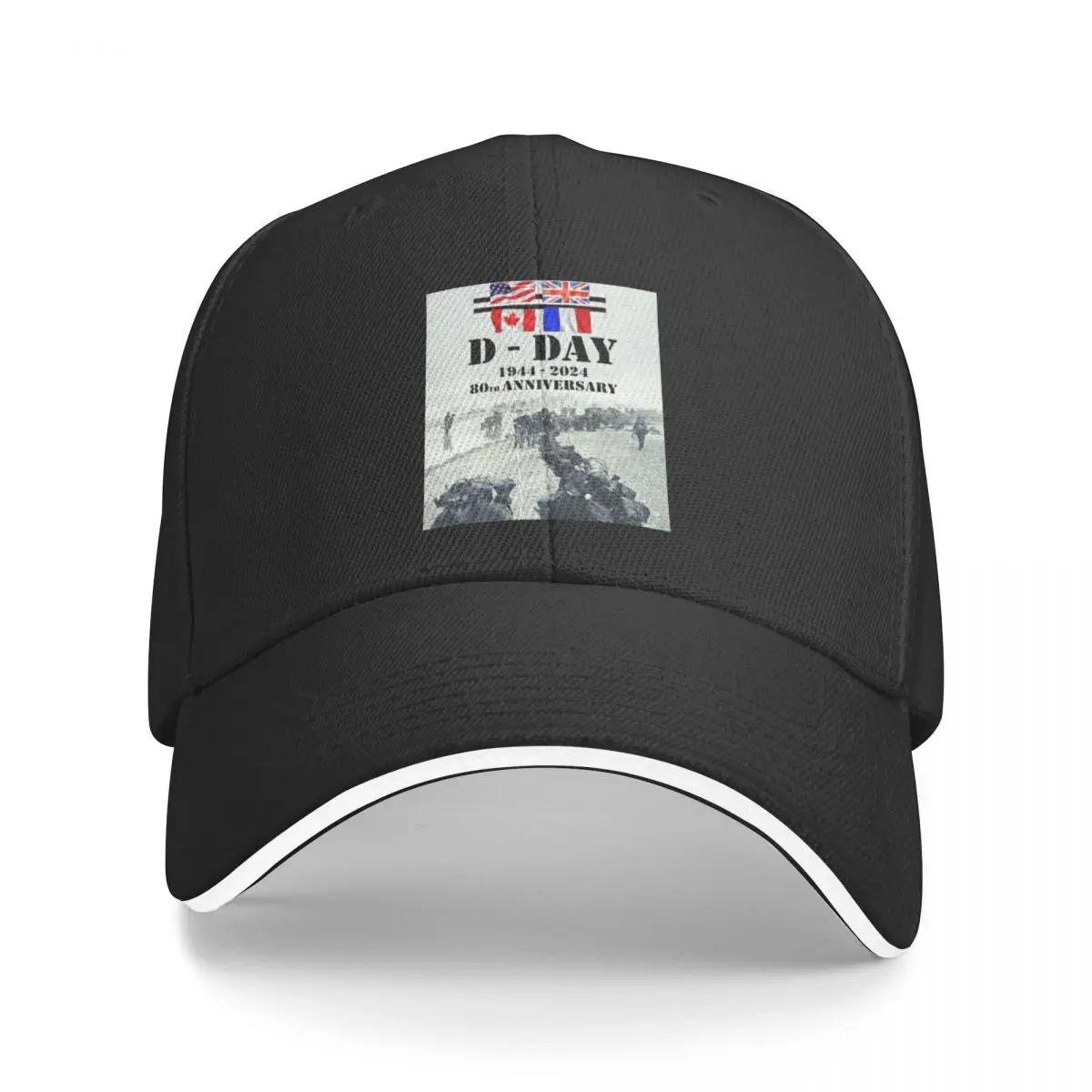 D-Day 6 June 80th Anniversary Baseball Cap Christmas Hat foam party Hat cute Women's Golf Clothing Men's