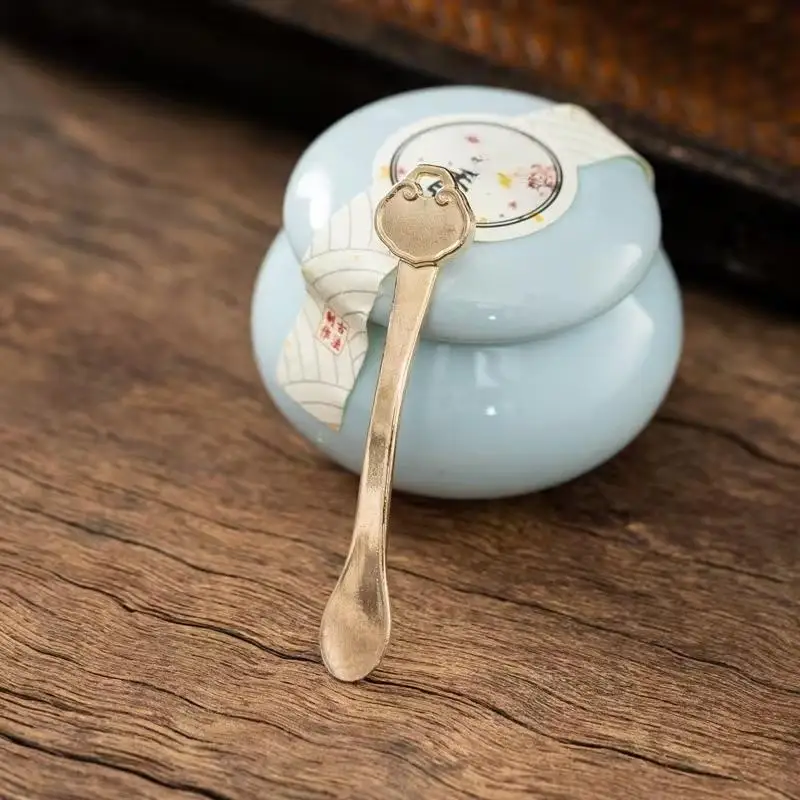 

[WHB]Miniature Spoon, Gold Perfume Spoon, Cosmetic Spatula With Bottled Face Cream/mask Spoon, Beauty Tool, Facial Applicator