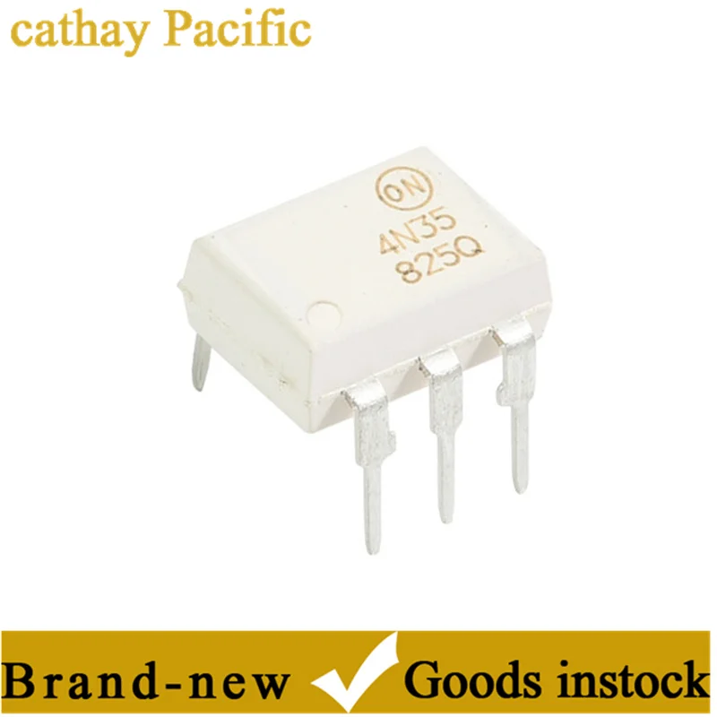 10 Buah 4N33 4N33M 4N35M In-Line Optocoupler DIP-6 Opto-isolator IC Chip Baru dari Stok