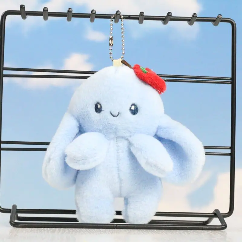 13CM Netflix Kawaii Octopus Pendant Cartoon Cute Plush Strawberry Small Octopus Cloth Doll Doll Schoolbag Charm Keychain