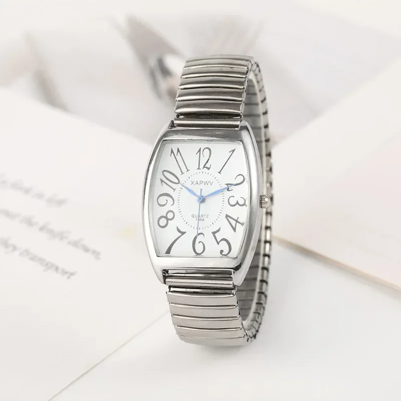 

2024 New Arrival Fashion Women Watches Men Elasticity Watch Quartz Male Wristwatch Feminino Clocks Couples Elastic Band Watch