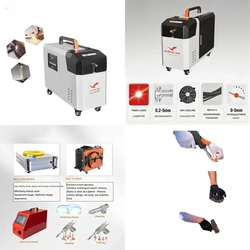 Customized 1500W Air Cooled 4 in 1 Handheld Fiber Laser Welding Machine for Metal Welding and Cleaning