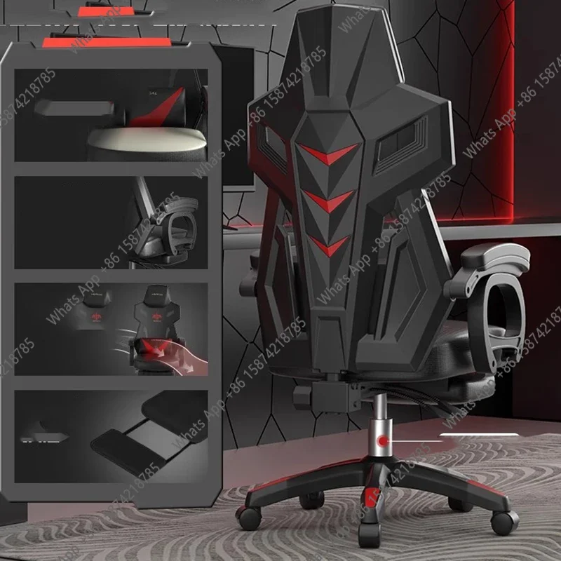 Sillas de Oficina Ergonómicas X LZ con Soporte Lumbar, Diseño para Juegos, Reclinables y Giratorias, Muebles de Oficina