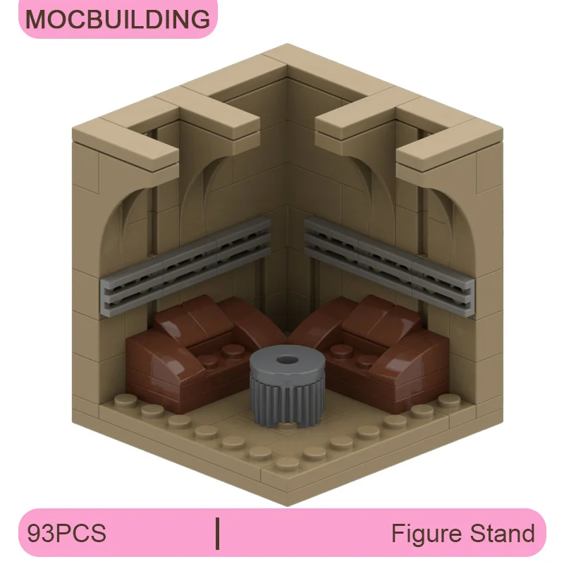 

Figure Stand 8X8 Display Model MOC Building Blocks DIY Assemble Bricks Creative Educational Space Collection Toys Gifts 93PCS