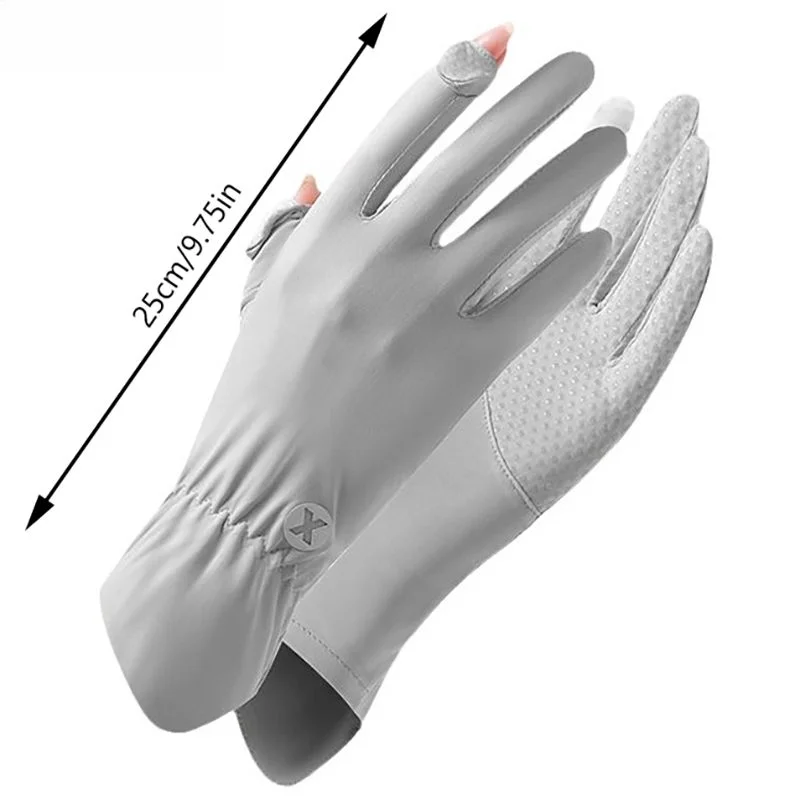 Breathable Touch Screen Anti-UV Women Gloves Mittens Sunscreen Gloves Ice Silk Gloves Cycling Driving Mittens Outdoor image 6