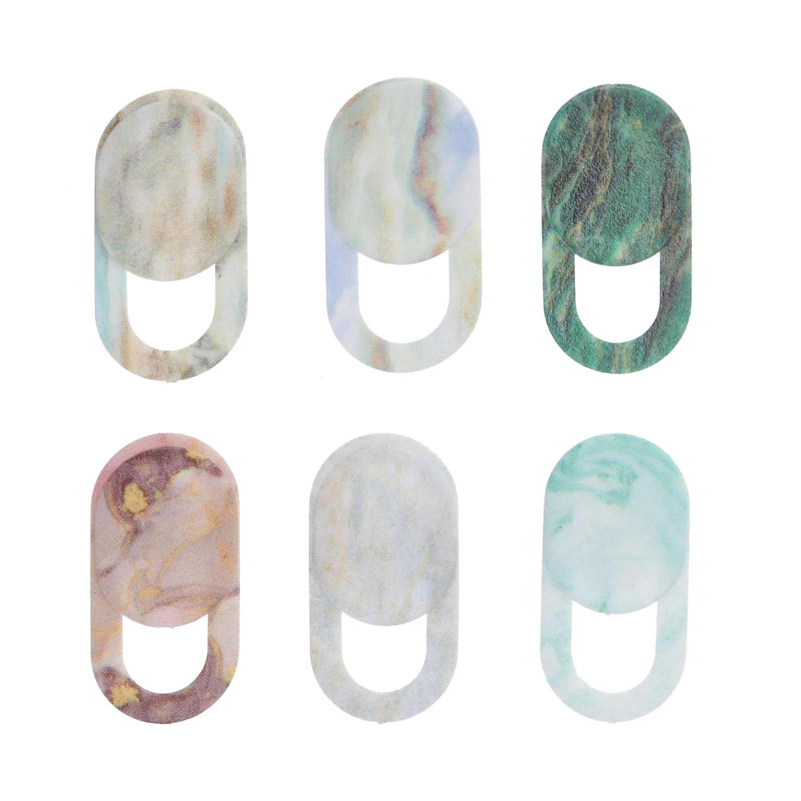 6 قطعة غطاء كاميرا الويب الخصوصية الشريحة لملصقات الكمبيوتر يغطي لأجهزة الكمبيوتر المحمول اللوحي الهاتف كاميرا الويب المنزلق الأمن