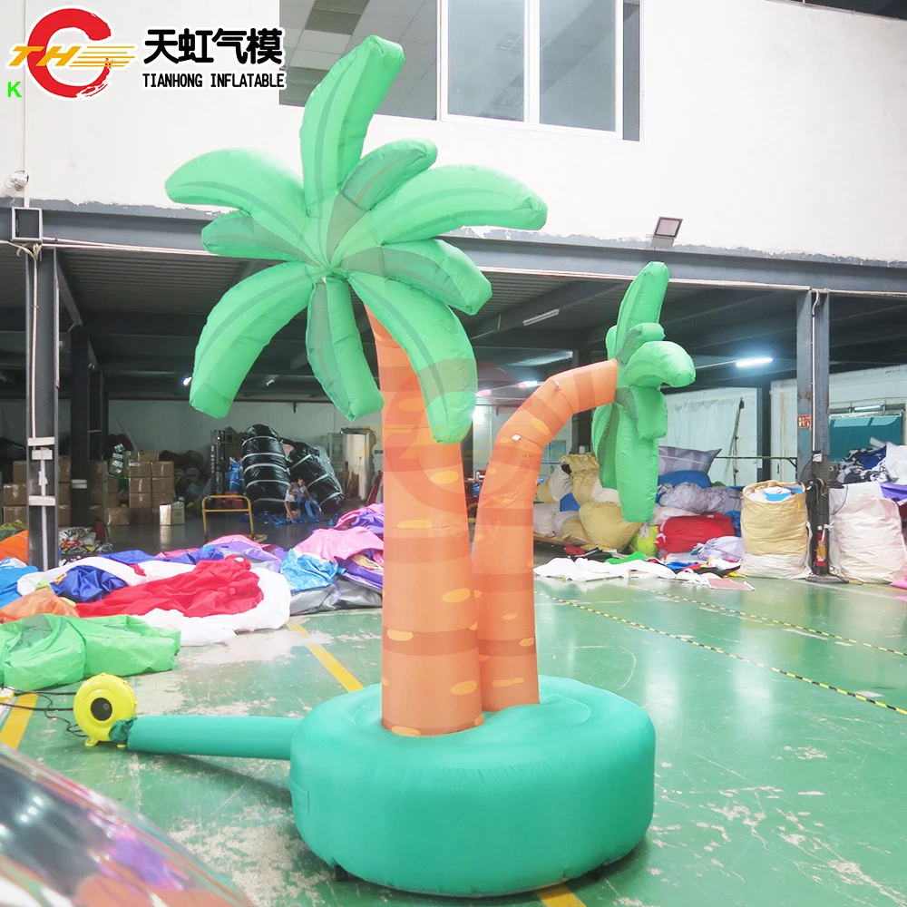 

Outdoor Advertising Inflatable Palm Trees Model Beach Ground Balloon for Party Decoration