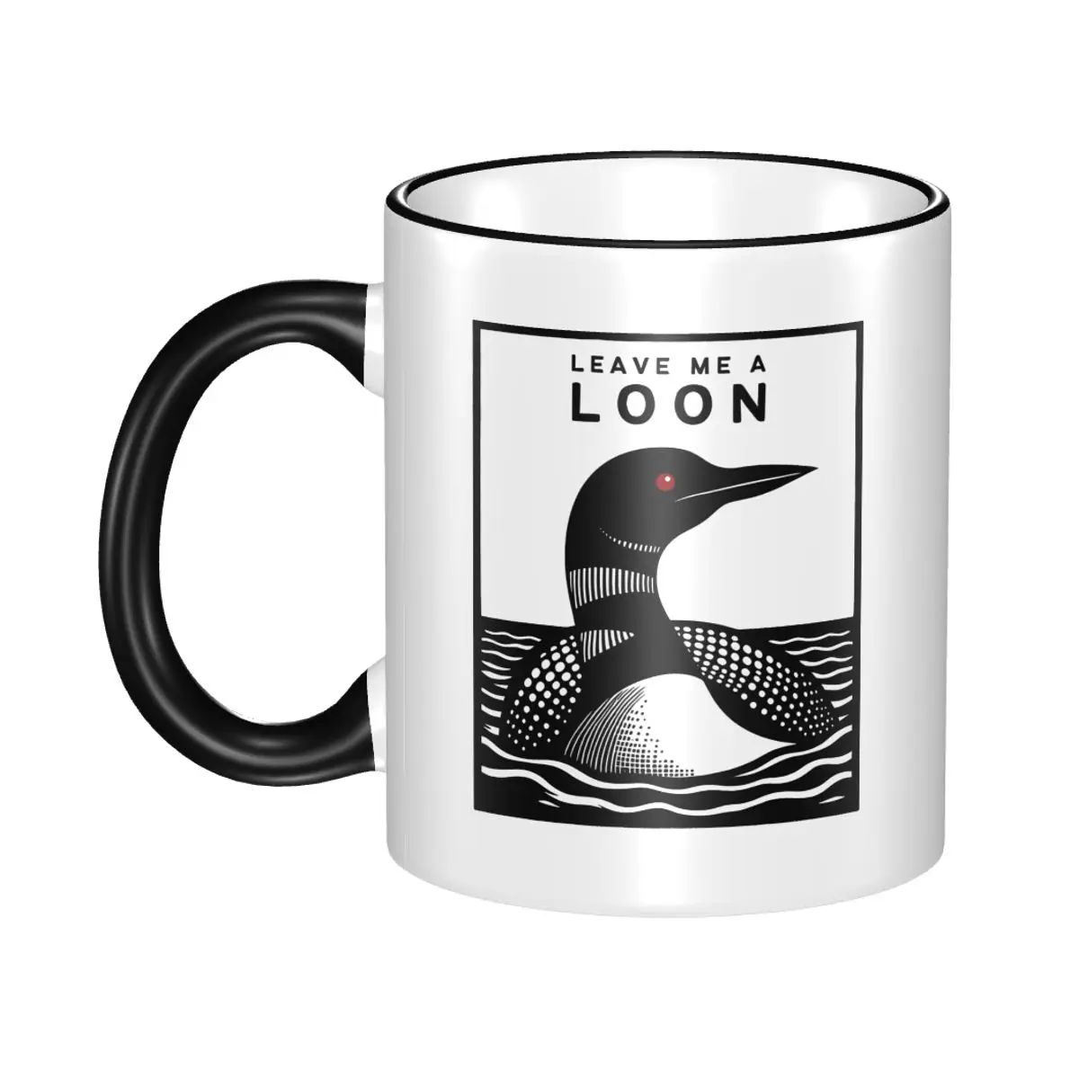

Leave Me A Loon Common Loon Minnesota Maine Heated Rivalry Coffee Mug Kawaii Cup For Home