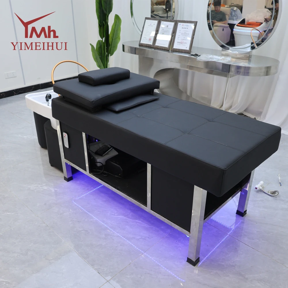 سرير استرخاء تايلاندي حصري للصالون، سرير شامبو لصالونات التبخير وتدوير المياه