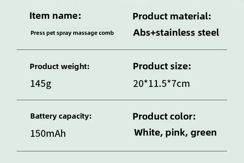 Pet Clean Steam Spray Dog Grooming Brush Unique Steam Brush For Dogs Luxury Grooming Brush Dog Steam Brush C