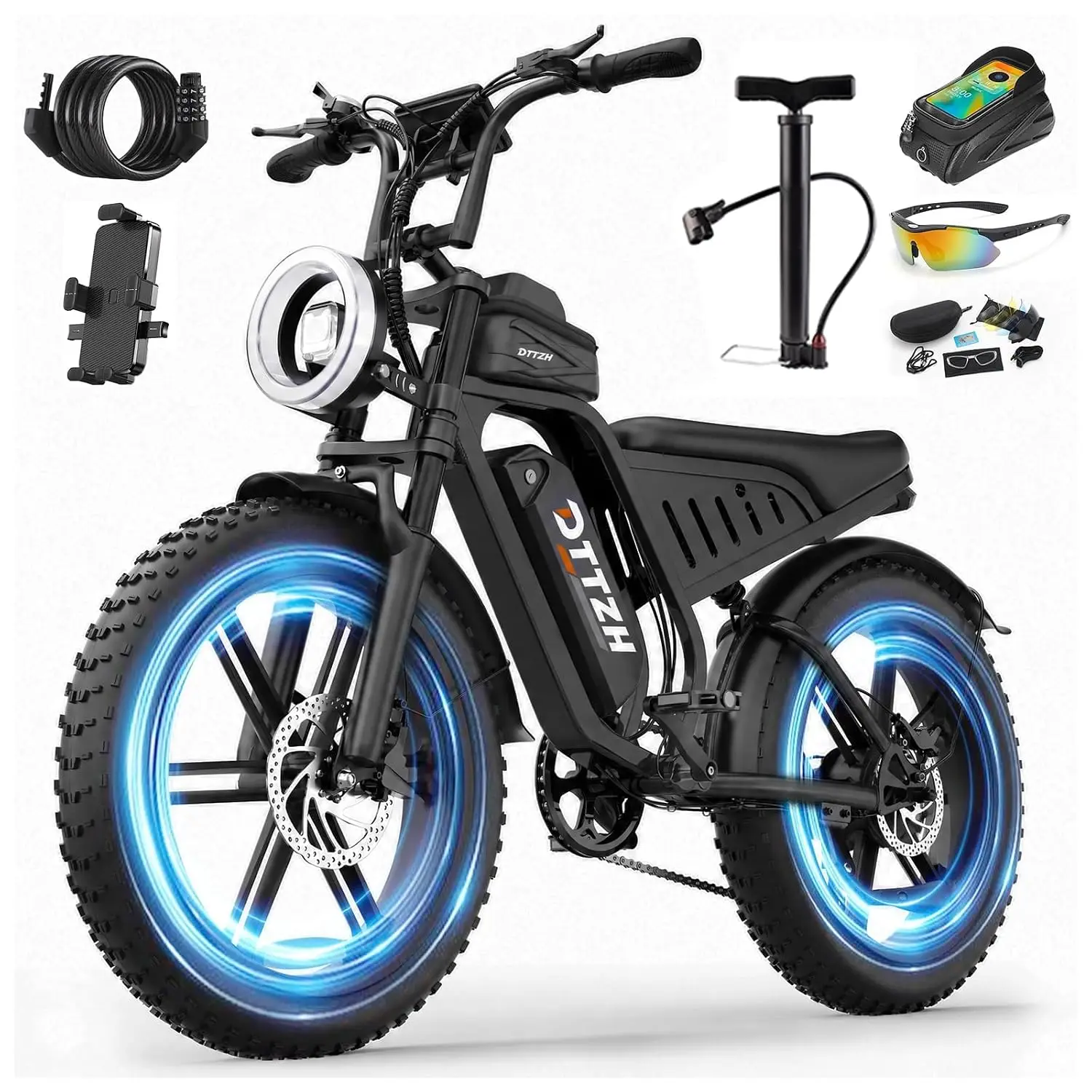 NFC Password Unlock EBike 2000W 48V 15.6Ah Electric Bicycle Commuter Off-Road, Customized
