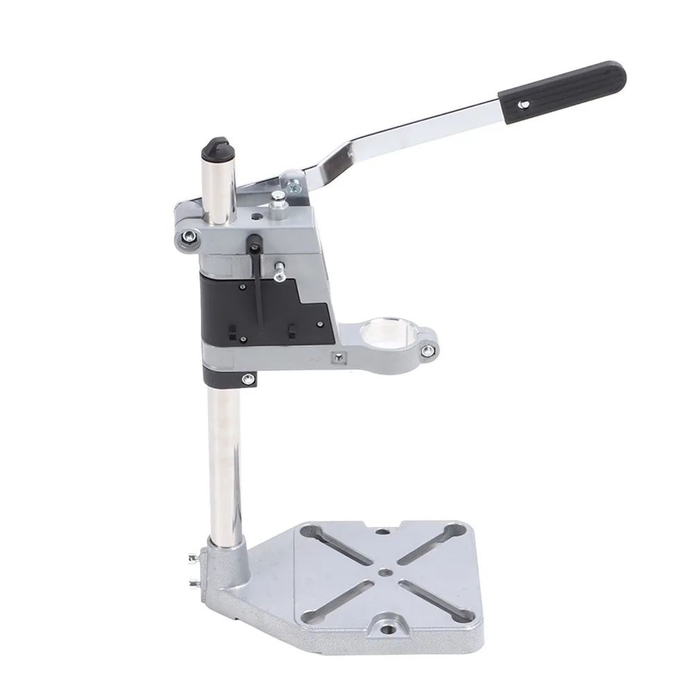 Aluminum Alloy Bench Drill Stand Adjustable Heavy Duty Universal Drill Press Single Hole Portable Drill Press Table