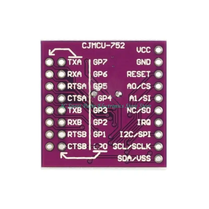 SZ SC16IS752 RS485 Converters Module Supports 115200Bps Data Transfer Rate