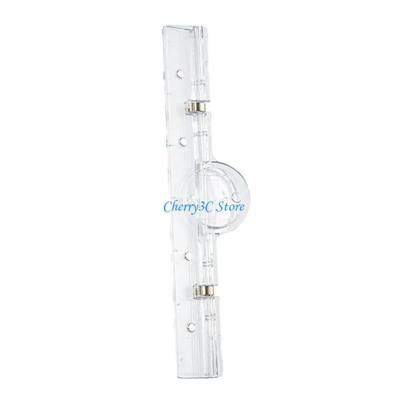 

83CE Long Clip Clear Acrylics Paper Clamp Document Clip File Holder Clip