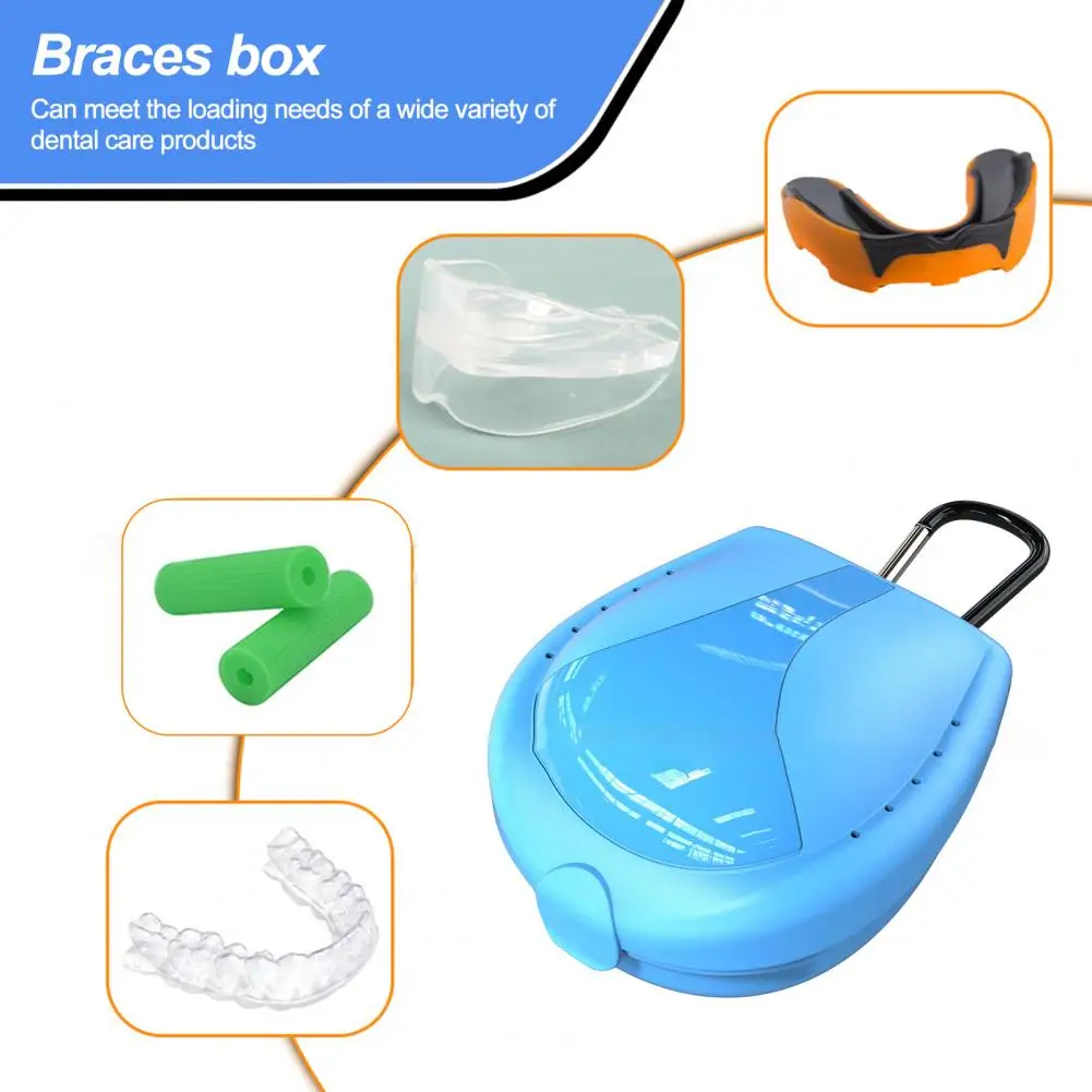 Braces Storage Box Stylish Braces Container Dustproof Sports Braces Holder Box for Adults Portable Mouth Guard for Boxing